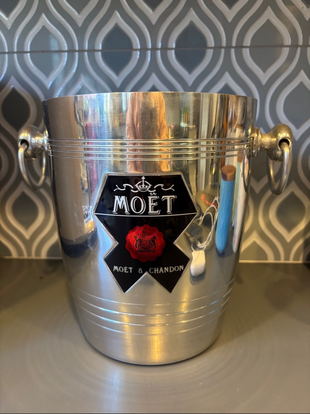 Vintage MOET & CHANDON Champagne Ice Bucket ARGIT Made In FRANCE
